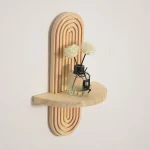étagère en bois style bohème