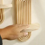 bois style bohème étagère