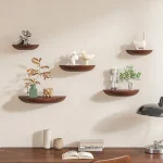 Design élégant étagère bois