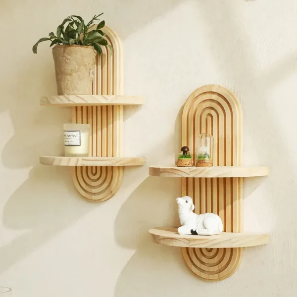 bohème étagère bois