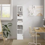 bibliothèque étroite et haute design