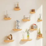 rangements en bois blanc
